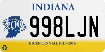 IN license plate 998LJN