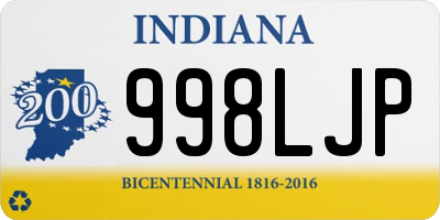 IN license plate 998LJP