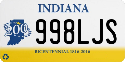 IN license plate 998LJS