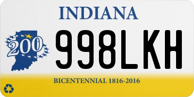 IN license plate 998LKH