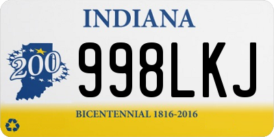 IN license plate 998LKJ