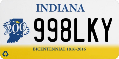 IN license plate 998LKY