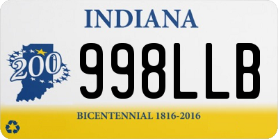 IN license plate 998LLB