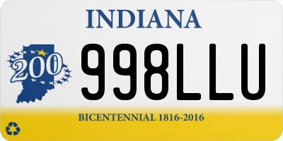 IN license plate 998LLU