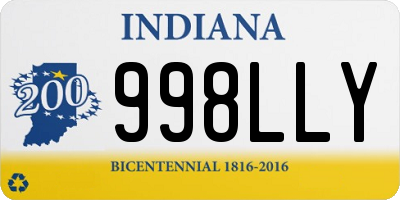 IN license plate 998LLY