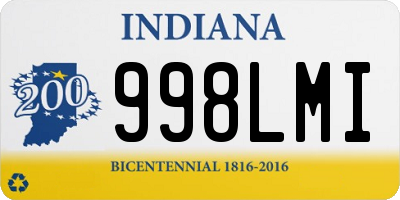 IN license plate 998LMI