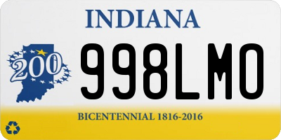 IN license plate 998LMO