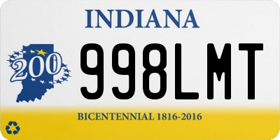 IN license plate 998LMT