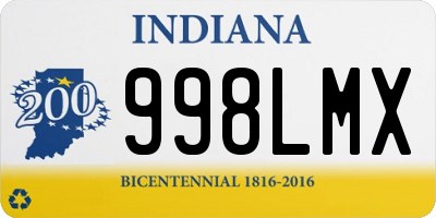 IN license plate 998LMX