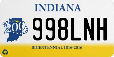 IN license plate 998LNH