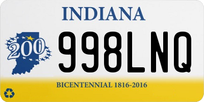 IN license plate 998LNQ