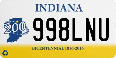 IN license plate 998LNU