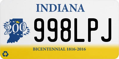 IN license plate 998LPJ