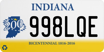 IN license plate 998LQE