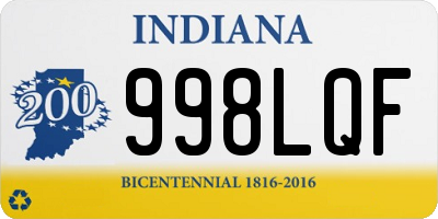 IN license plate 998LQF