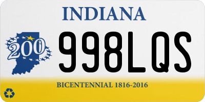 IN license plate 998LQS