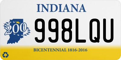 IN license plate 998LQU