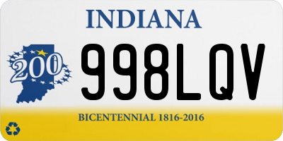 IN license plate 998LQV