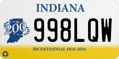 IN license plate 998LQW