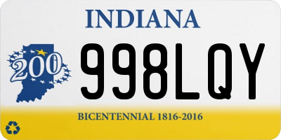 IN license plate 998LQY