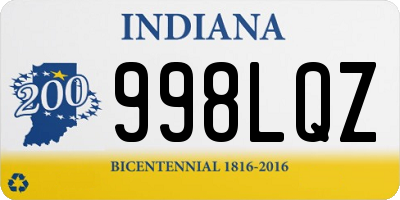 IN license plate 998LQZ