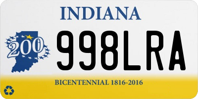 IN license plate 998LRA