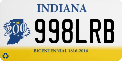 IN license plate 998LRB