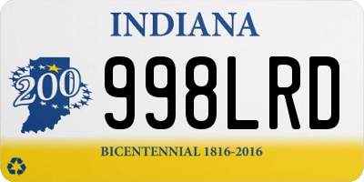 IN license plate 998LRD