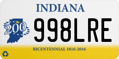 IN license plate 998LRE