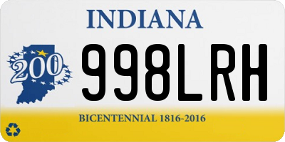 IN license plate 998LRH