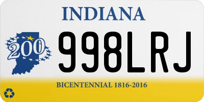 IN license plate 998LRJ