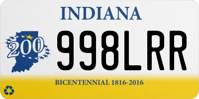 IN license plate 998LRR