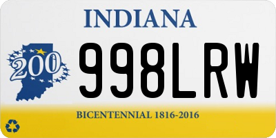 IN license plate 998LRW