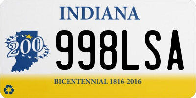 IN license plate 998LSA