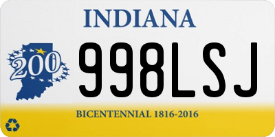 IN license plate 998LSJ