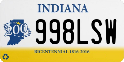 IN license plate 998LSW