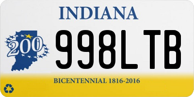 IN license plate 998LTB