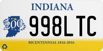 IN license plate 998LTC