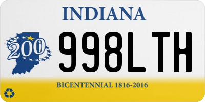 IN license plate 998LTH