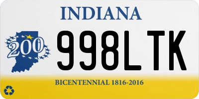 IN license plate 998LTK