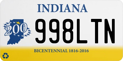 IN license plate 998LTN