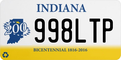 IN license plate 998LTP