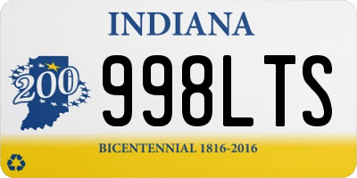 IN license plate 998LTS