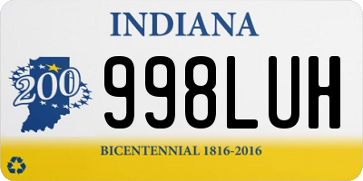 IN license plate 998LUH