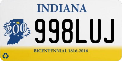 IN license plate 998LUJ