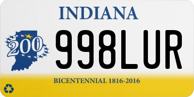 IN license plate 998LUR