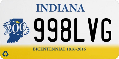 IN license plate 998LVG