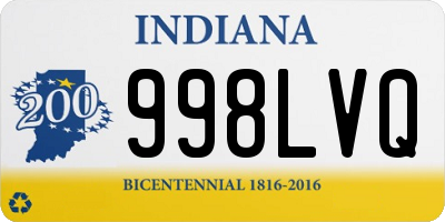 IN license plate 998LVQ