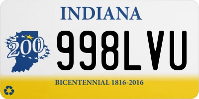 IN license plate 998LVU