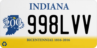 IN license plate 998LVV